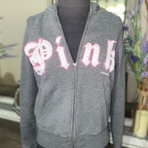 PINK - flannel zip-up